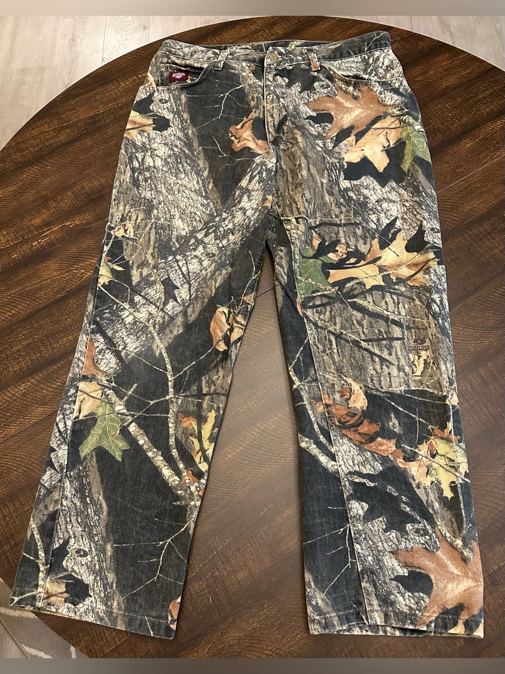 Vintage Diamond Cut Jeans Men’s Mossy Oak Camouflage Size 36x30